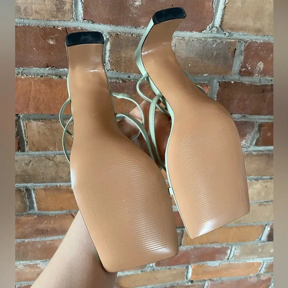 ALIAS MAE Esther sandal heels sage green size 39 - Picture 8 of 9